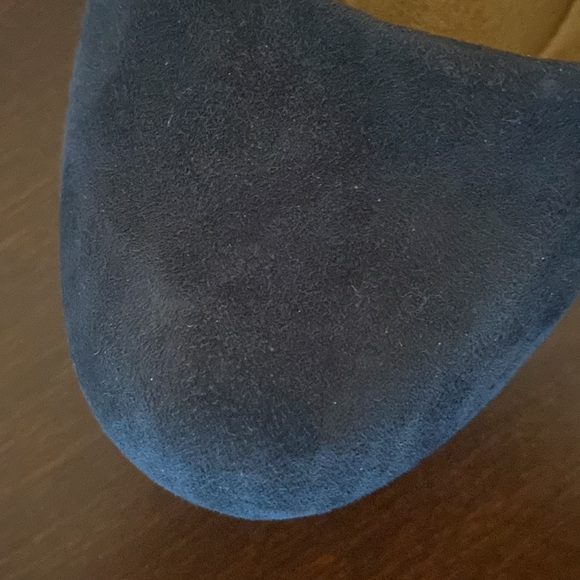 Blue suede pumps - Sofft- worn once-size 8-leather upper-padded insoles - Picture 10 of 10